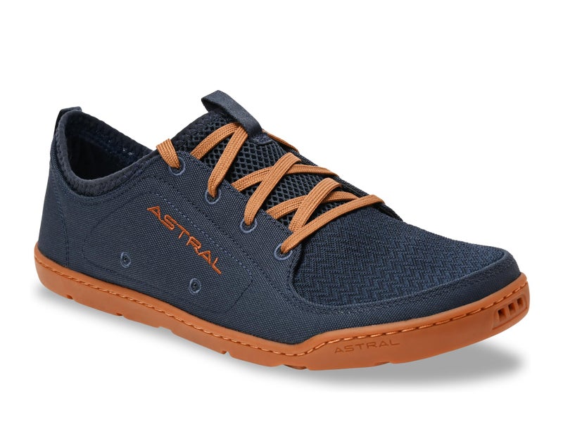 Astral Men's Loyak Shoes - Barefoot, Quick-Drying, Minimalist Sneaker for Casual Wear, Water Sports, Travel, & Hiking - Navy/Brown - Men's 8 - Image 1